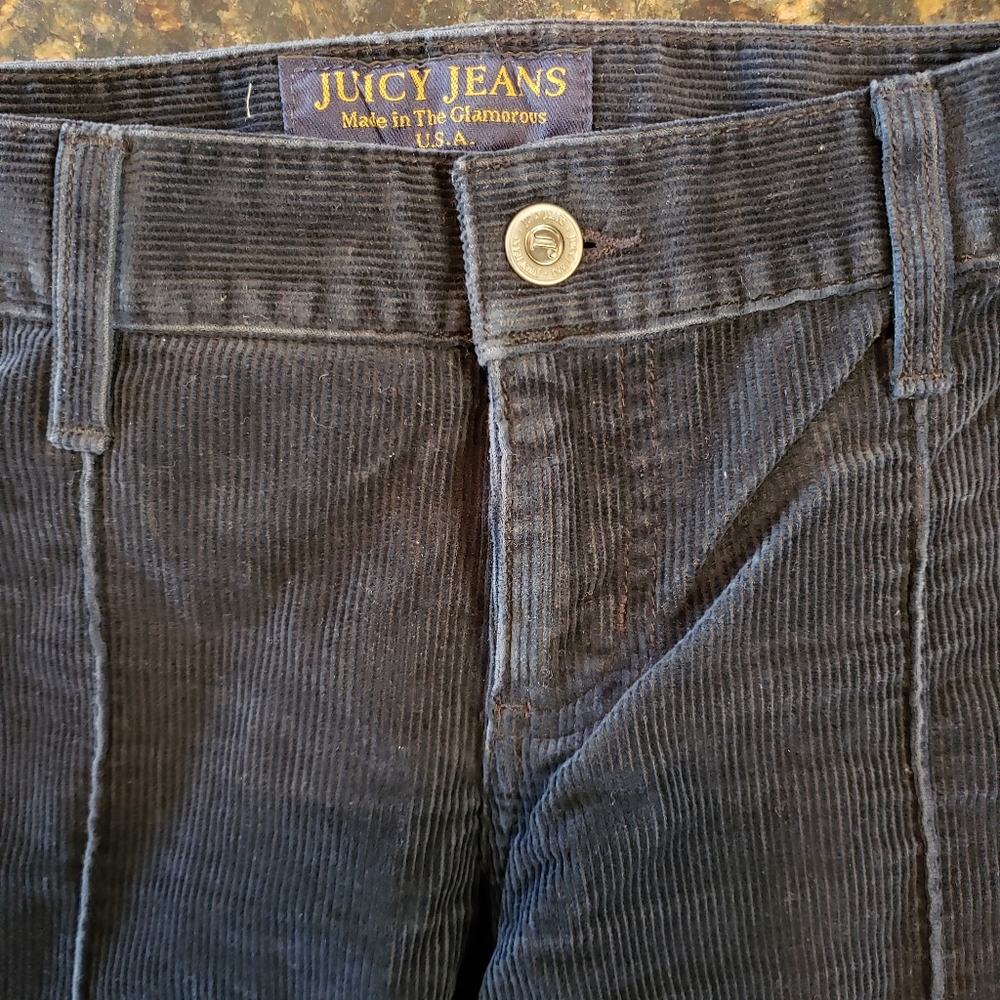 Juicy Couture Black Corduroy Pants Flare
